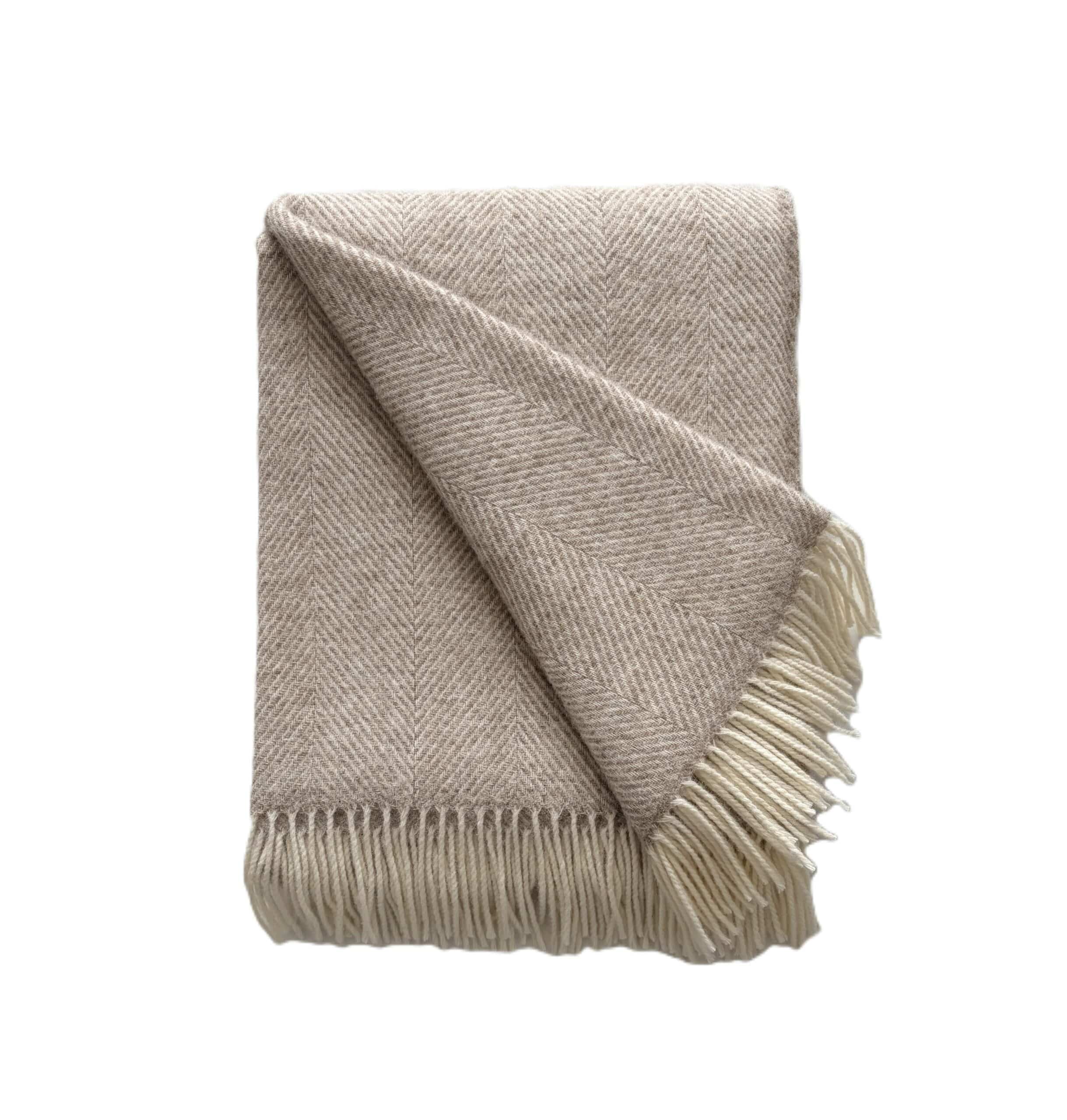 Natūralios vilnos pledas. SMĖLIO KOPŲ ŠILUMA - Image 2