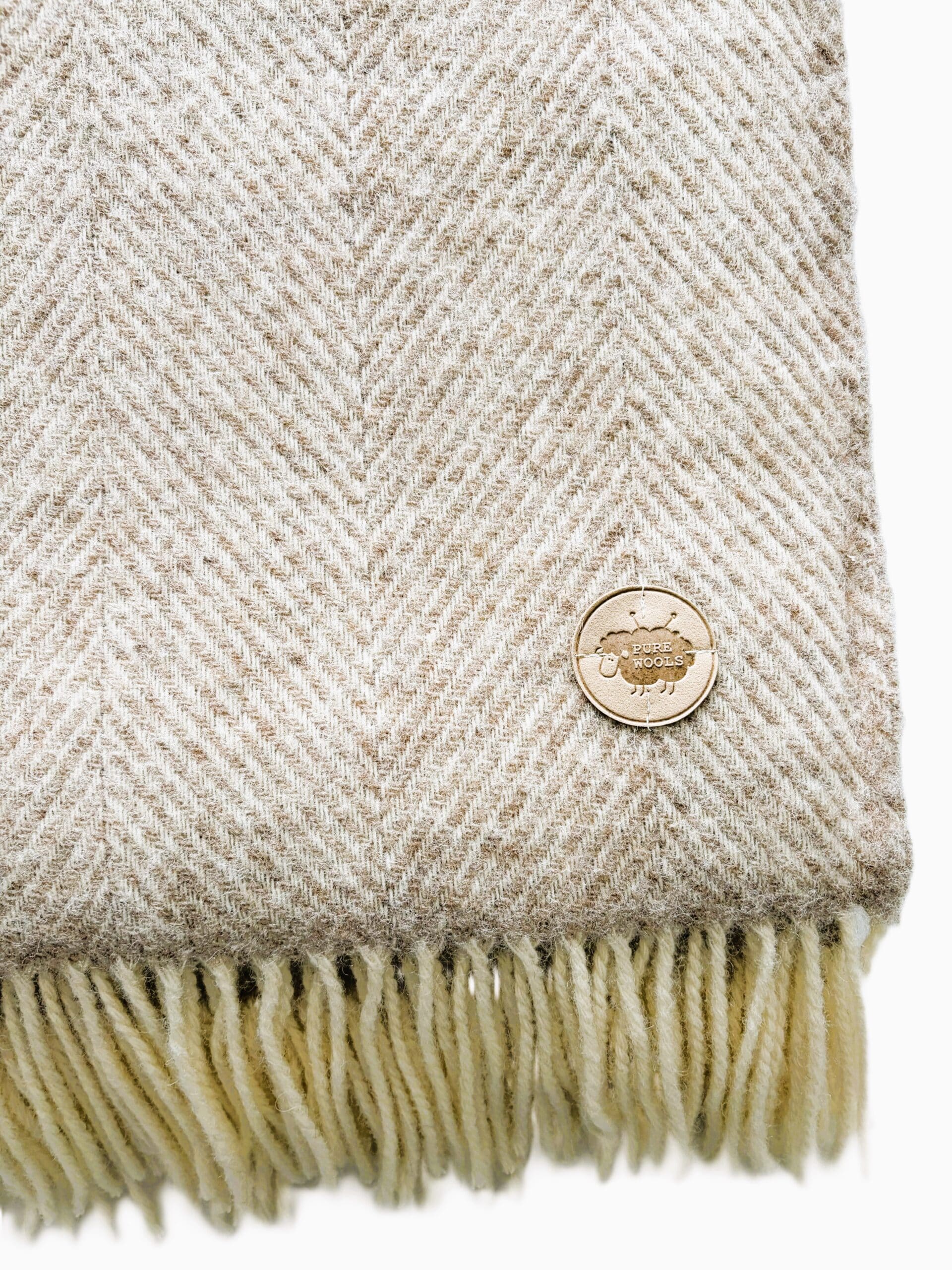 Natūralios vilnos pledas. SMĖLIO KOPŲ ŠILUMA - Image 3