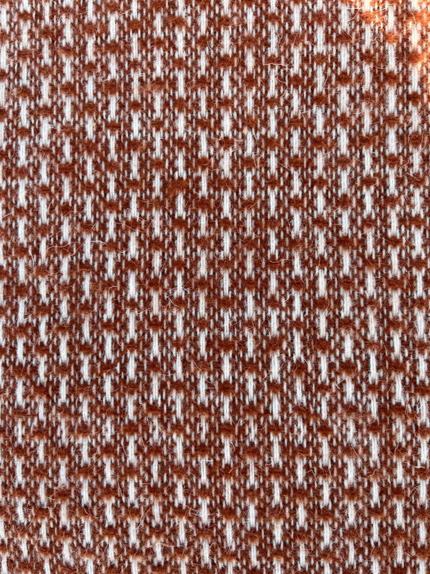 Natūralios vilnos pledas. TERAKOTA - Image 3